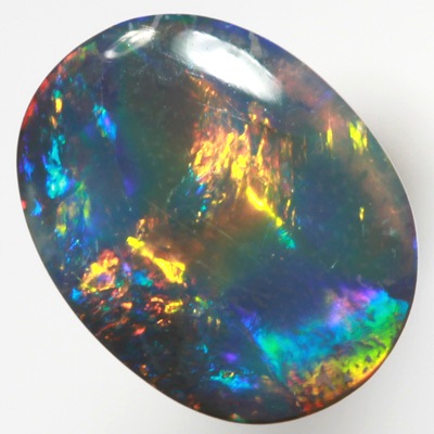 SOLID BLACK OPAL Gemmy golden multicolour SEE VIDEO